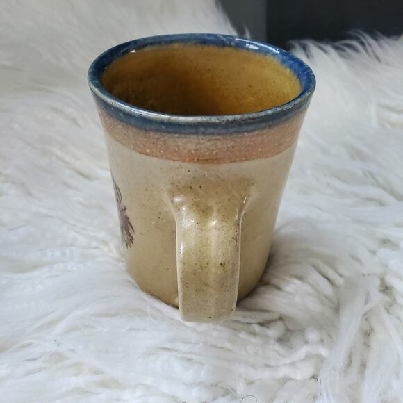 Fruit Motif Hand Thrown Pottery Coffee Tea Mug Cup - Picture 3 of 6